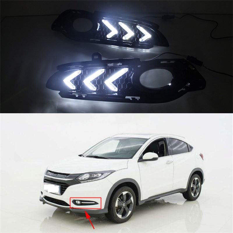 Honda HRV / vezel 2015 ~ 2017, faros diurnos, honda HRV / vezel 2015 ~ 2017